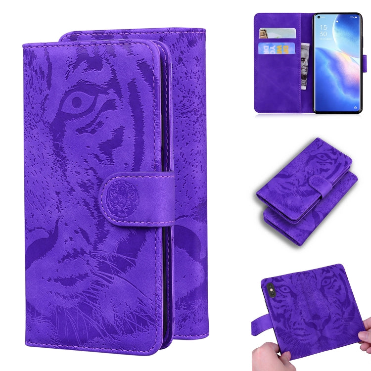 Tiger Embossing Pattern Horizontal Flip Leather Case with Holder & Card Slots & Wallet, For OPPO A15 / A15S, For OPPO A55 5G / A54 4G, For OPPO Realme V11 5G, For OPPO A74 4G / F19 4G, For OPPO A92S / Reno4 Z 5G, For OPPO A94 4G / F19 Pro��������������...
