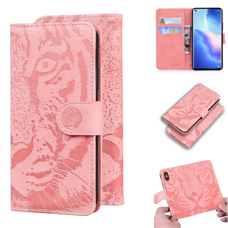 Tiger Embossing Pattern Horizontal Flip Leather Case with Holder & Card Slots & Wallet, For OPPO A15 / A15S, For OPPO A55 5G / A54 4G, For OPPO Realme V11 5G, For OPPO A74 4G / F19 4G, For OPPO A92S / Reno4 Z 5G, For OPPO A94 4G / F19 Pro��������������...