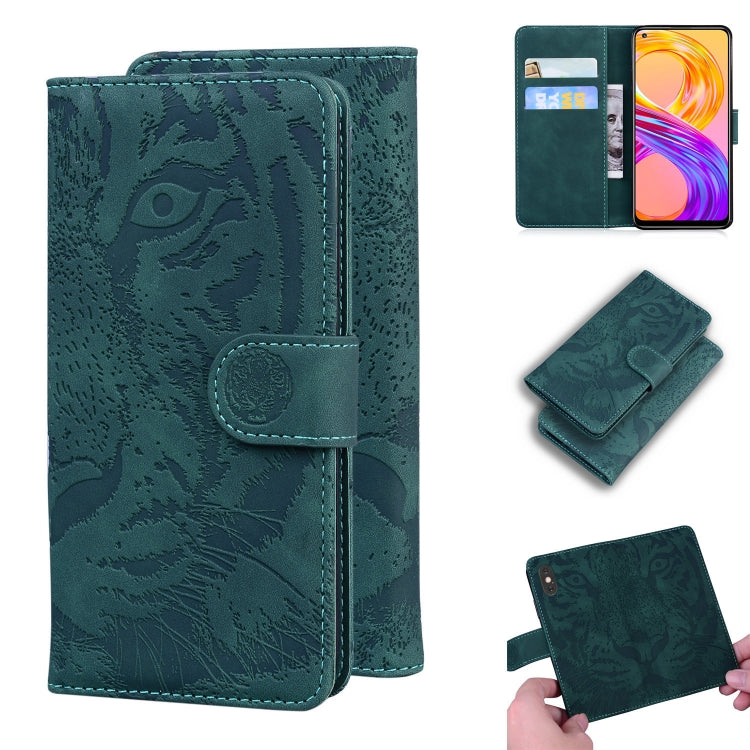 Tiger Embossing Pattern Horizontal Flip Leather Case with Holder & Card Slots & Wallet, For OPPO A15 / A15S, For OPPO A55 5G / A54 4G, For OPPO Realme V11 5G, For OPPO A74 4G / F19 4G, For OPPO A92S / Reno4 Z 5G, For OPPO A94 4G / F19 Pro��������������...