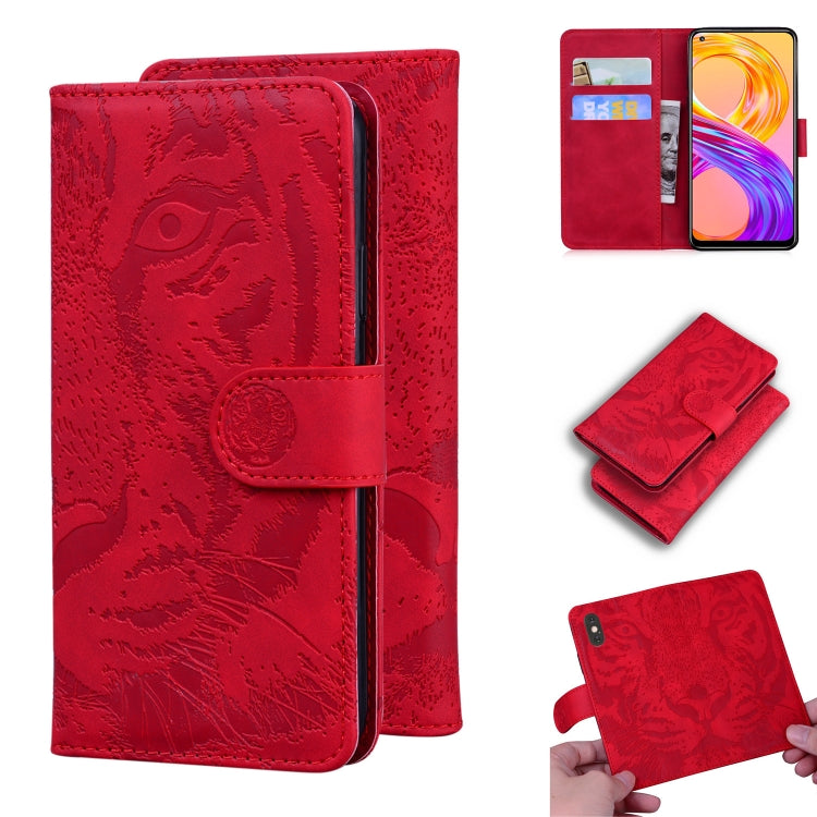Tiger Embossing Pattern Horizontal Flip Leather Case with Holder & Card Slots & Wallet, For OPPO A15 / A15S, For OPPO A55 5G / A54 4G, For OPPO Realme V11 5G, For OPPO A74 4G / F19 4G, For OPPO A92S / Reno4 Z 5G, For OPPO A94 4G / F19 Pro��������������...