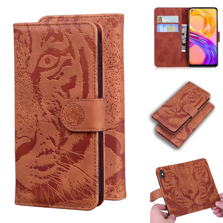 Tiger Embossing Pattern Horizontal Flip Leather Case with Holder & Card Slots & Wallet, For OPPO A15 / A15S, For OPPO A55 5G / A54 4G, For OPPO Realme V11 5G, For OPPO A74 4G / F19 4G, For OPPO A92S / Reno4 Z 5G, For OPPO A94 4G / F19 Pro��������������...