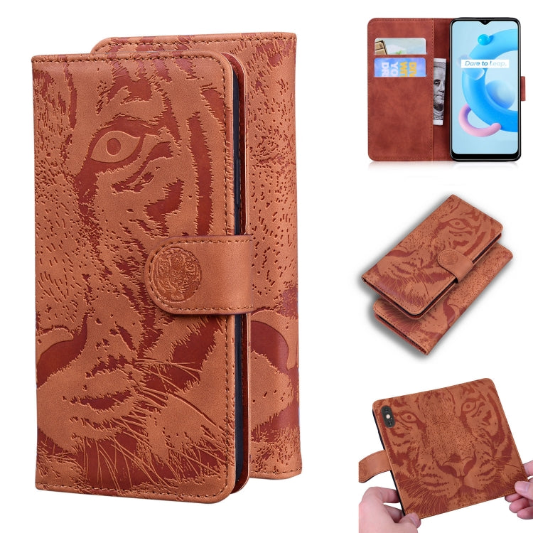 Tiger Embossing Pattern Horizontal Flip Leather Case with Holder & Card Slots & Wallet, For OPPO A15 / A15S, For OPPO A55 5G / A54 4G, For OPPO Realme V11 5G, For OPPO A74 4G / F19 4G, For OPPO A92S / Reno4 Z 5G, For OPPO A94 4G / F19 Pro��������������...