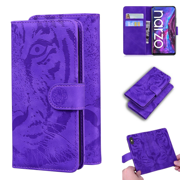 Tiger Embossing Pattern Horizontal Flip Leather Case with Holder & Card Slots & Wallet, For OPPO A15 / A15S, For OPPO A55 5G / A54 4G, For OPPO Realme V11 5G, For OPPO A74 4G / F19 4G, For OPPO A92S / Reno4 Z 5G, For OPPO A94 4G / F19 Pro��������������...
