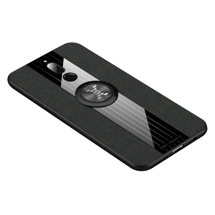 XINLI Stitching Cloth Textue Shockproof TPU Protective Case with Ring Holder, For Huawei Enjoy 8 Plus, For Huawei Enjoy 9, For Huawei Enjoy 9e, For Huawei Enjoy 9 Plus, For Huawei Enjoy 9s, For Huawei Maimang 5, For Huawei Maimang 6��������������������...