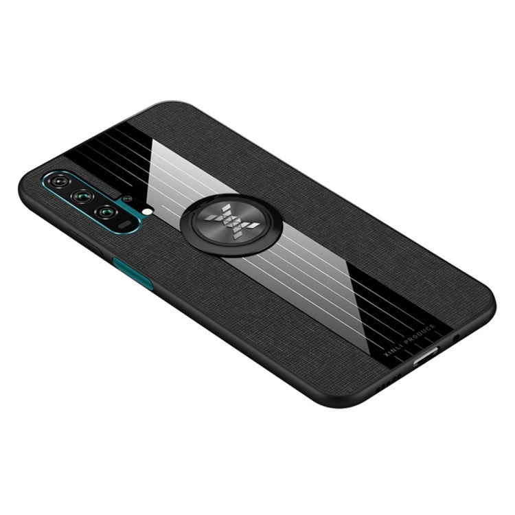 XINLI Stitching Cloth Textue Shockproof TPU Protective Case with Ring Holder, For Huawei Enjoy 8 Plus, For Huawei Enjoy 9, For Huawei Enjoy 9e, For Huawei Enjoy 9 Plus, For Huawei Enjoy 9s, For Huawei Maimang 5, For Huawei Maimang 6��������������������...