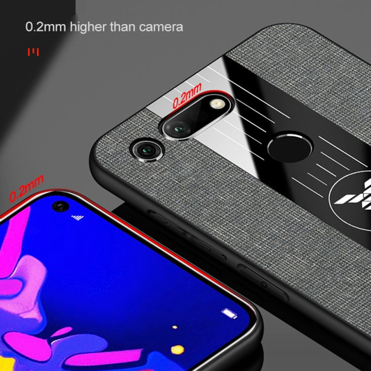 XINLI Stitching Cloth Textue Shockproof TPU Protective Case with Ring Holder, For Huawei Honor View 10, For Huawei Honor View 20