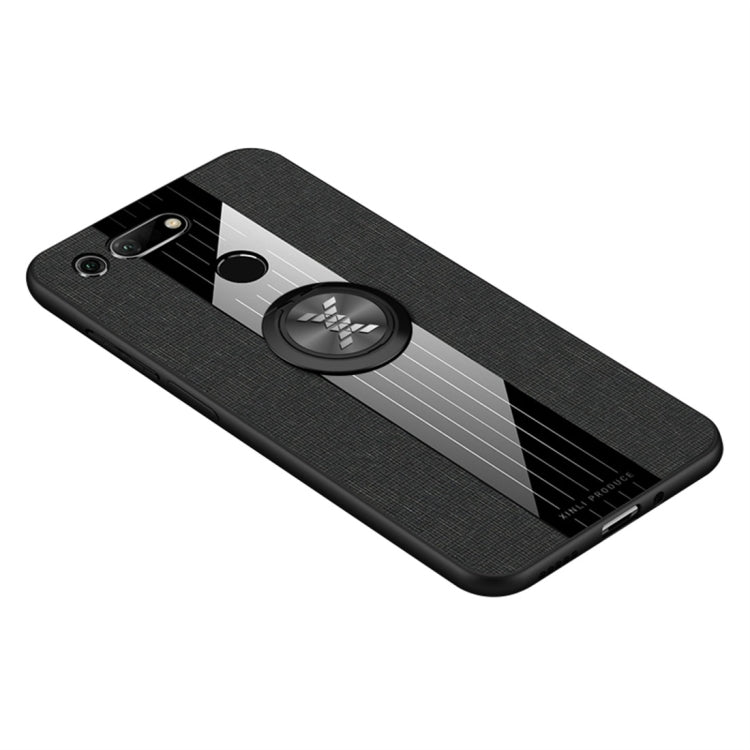 XINLI Stitching Cloth Textue Shockproof TPU Protective Case with Ring Holder, For Huawei Honor View 10, For Huawei Honor View 20