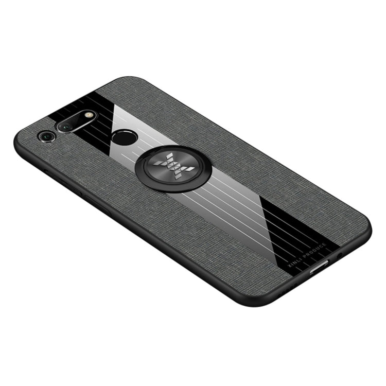 XINLI Stitching Cloth Textue Shockproof TPU Protective Case with Ring Holder, For Huawei Honor View 10, For Huawei Honor View 20