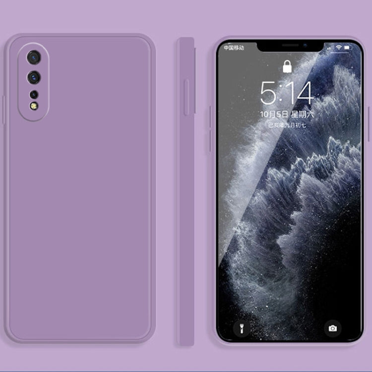 Solid Color Imitation Liquid Silicone Straight Edge Dropproof Full Coverage Protective Case, For vivo iQOO Neo, For vivo IQOO Neo3, For vivo iQOO Pro, For vivo IQOO, For vivo S5, For vivo S6, For vivo S7, For vivo X23, For vivo X27, For vivo X27 Pro