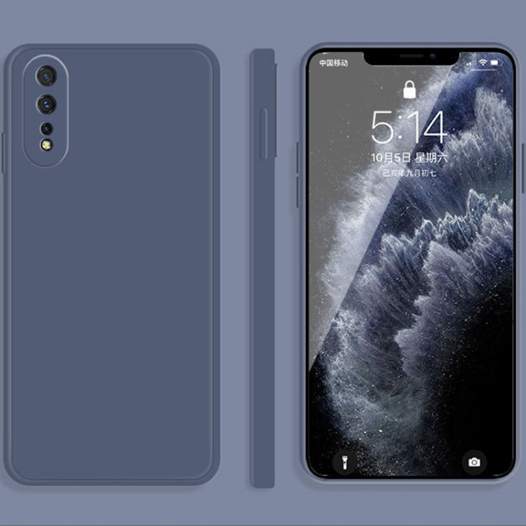 Solid Color Imitation Liquid Silicone Straight Edge Dropproof Full Coverage Protective Case, For vivo iQOO Neo, For vivo IQOO Neo3, For vivo iQOO Pro, For vivo IQOO, For vivo S5, For vivo S6, For vivo S7, For vivo X23, For vivo X27, For vivo X27 Pro