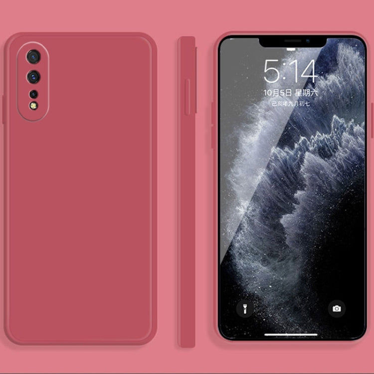 Solid Color Imitation Liquid Silicone Straight Edge Dropproof Full Coverage Protective Case, For vivo iQOO Neo, For vivo IQOO Neo3, For vivo iQOO Pro, For vivo IQOO, For vivo S5, For vivo S6, For vivo S7, For vivo X23, For vivo X27, For vivo X27 Pro