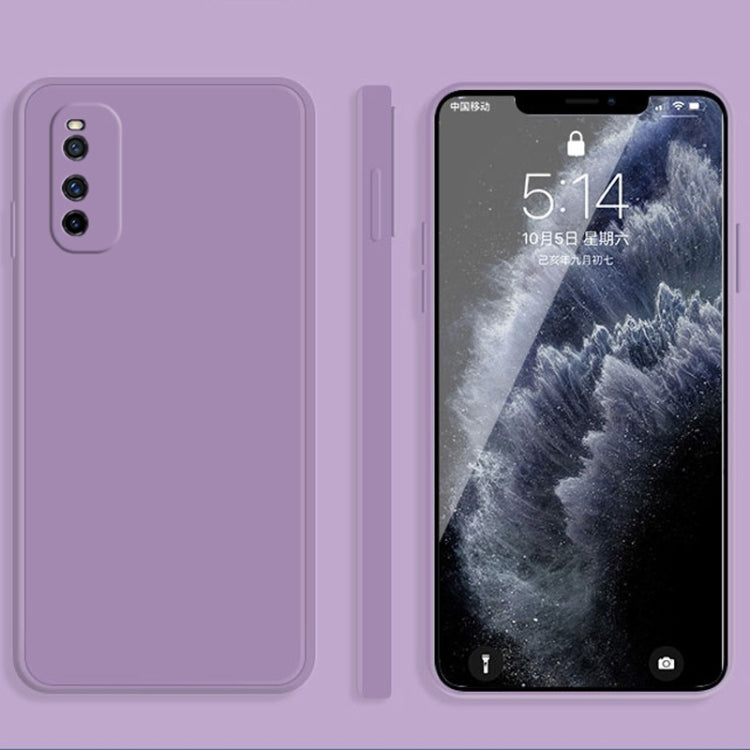 Solid Color Imitation Liquid Silicone Straight Edge Dropproof Full Coverage Protective Case, For vivo iQOO Neo, For vivo IQOO Neo3, For vivo iQOO Pro, For vivo IQOO, For vivo S5, For vivo S6, For vivo S7, For vivo X23, For vivo X27, For vivo X27 Pro