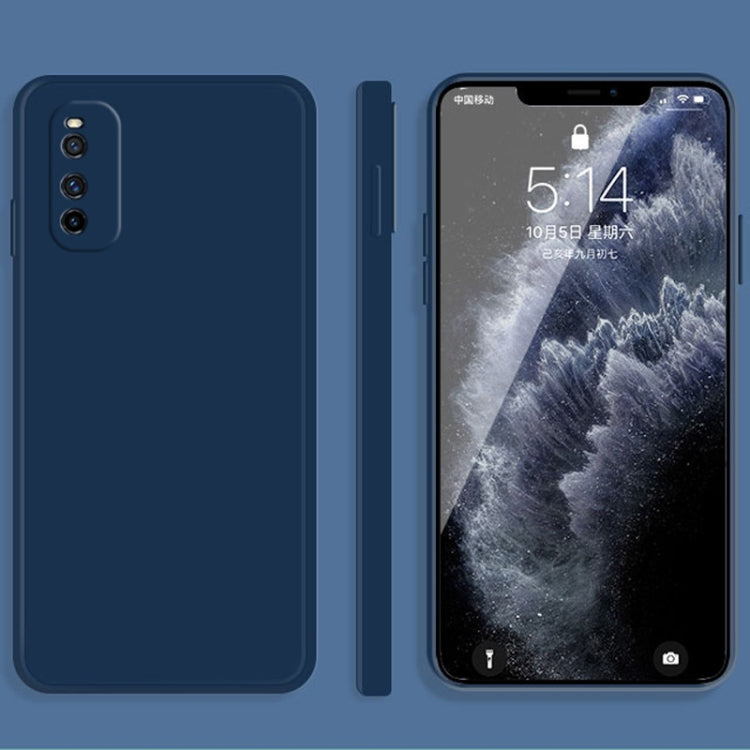 Solid Color Imitation Liquid Silicone Straight Edge Dropproof Full Coverage Protective Case, For vivo iQOO Neo, For vivo IQOO Neo3, For vivo iQOO Pro, For vivo IQOO, For vivo S5, For vivo S6, For vivo S7, For vivo X23, For vivo X27, For vivo X27 Pro