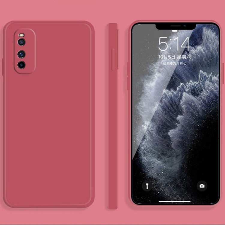 Solid Color Imitation Liquid Silicone Straight Edge Dropproof Full Coverage Protective Case, For vivo iQOO Neo, For vivo IQOO Neo3, For vivo iQOO Pro, For vivo IQOO, For vivo S5, For vivo S6, For vivo S7, For vivo X23, For vivo X27, For vivo X27 Pro