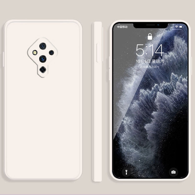 Solid Color Imitation Liquid Silicone Straight Edge Dropproof Full Coverage Protective Case, For vivo iQOO Neo, For vivo IQOO Neo3, For vivo iQOO Pro, For vivo IQOO, For vivo S5, For vivo S6, For vivo S7, For vivo X23, For vivo X27, For vivo X27 Pro