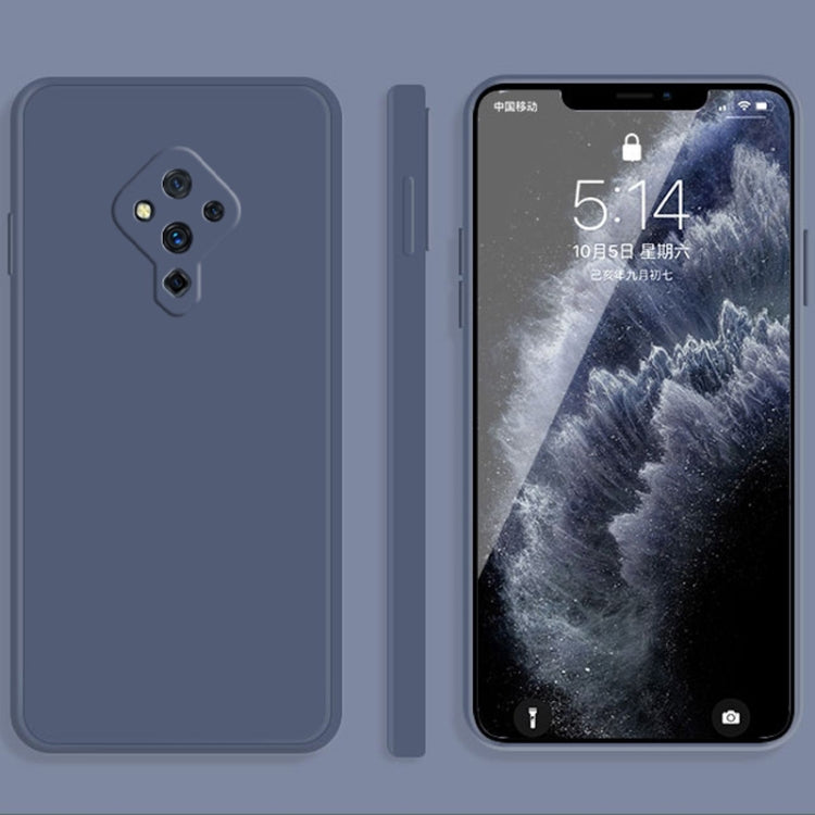 Solid Color Imitation Liquid Silicone Straight Edge Dropproof Full Coverage Protective Case, For vivo iQOO Neo, For vivo IQOO Neo3, For vivo iQOO Pro, For vivo IQOO, For vivo S5, For vivo S6, For vivo S7, For vivo X23, For vivo X27, For vivo X27 Pro