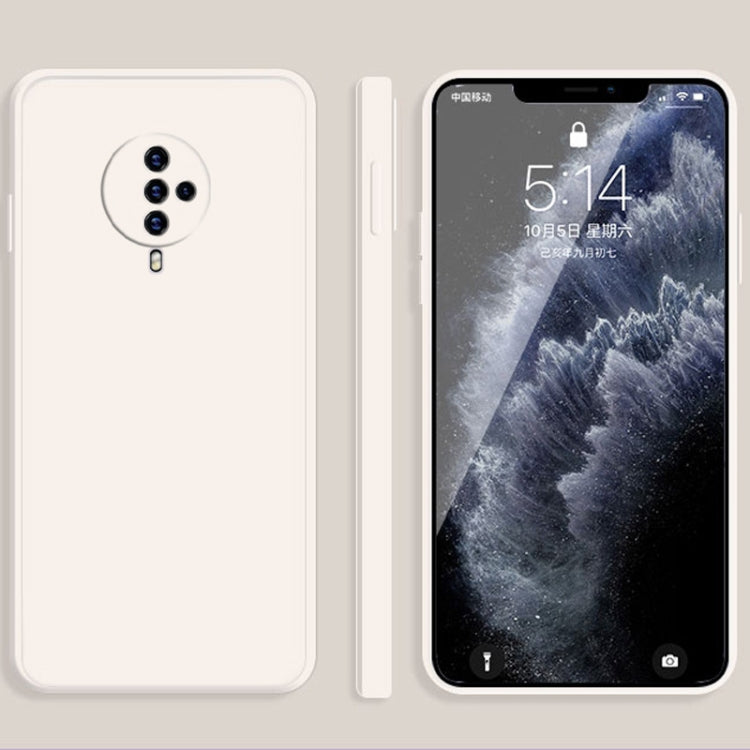 Solid Color Imitation Liquid Silicone Straight Edge Dropproof Full Coverage Protective Case, For vivo iQOO Neo, For vivo IQOO Neo3, For vivo iQOO Pro, For vivo IQOO, For vivo S5, For vivo S6, For vivo S7, For vivo X23, For vivo X27, For vivo X27 Pro