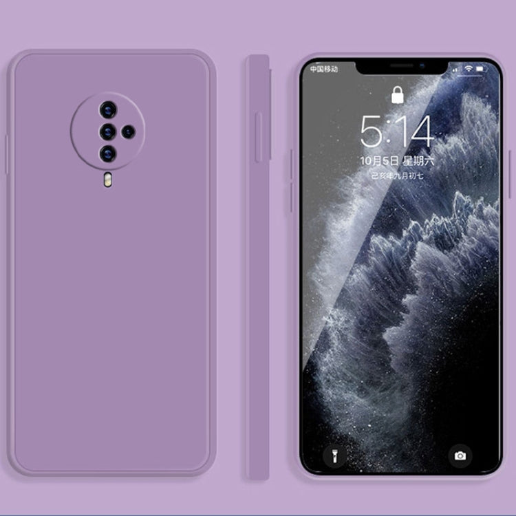 Solid Color Imitation Liquid Silicone Straight Edge Dropproof Full Coverage Protective Case, For vivo iQOO Neo, For vivo IQOO Neo3, For vivo iQOO Pro, For vivo IQOO, For vivo S5, For vivo S6, For vivo S7, For vivo X23, For vivo X27, For vivo X27 Pro