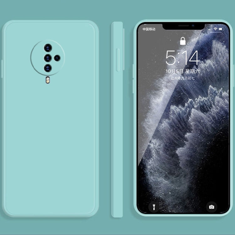 Solid Color Imitation Liquid Silicone Straight Edge Dropproof Full Coverage Protective Case, For vivo iQOO Neo, For vivo IQOO Neo3, For vivo iQOO Pro, For vivo IQOO, For vivo S5, For vivo S6, For vivo S7, For vivo X23, For vivo X27, For vivo X27 Pro