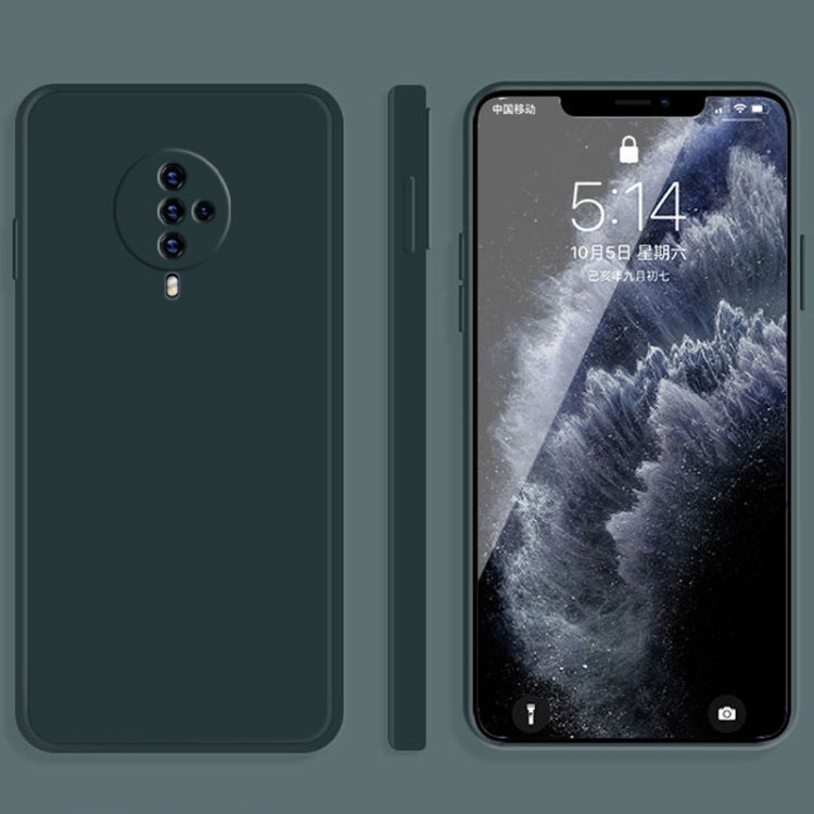 Solid Color Imitation Liquid Silicone Straight Edge Dropproof Full Coverage Protective Case, For vivo iQOO Neo, For vivo IQOO Neo3, For vivo iQOO Pro, For vivo IQOO, For vivo S5, For vivo S6, For vivo S7, For vivo X23, For vivo X27, For vivo X27 Pro