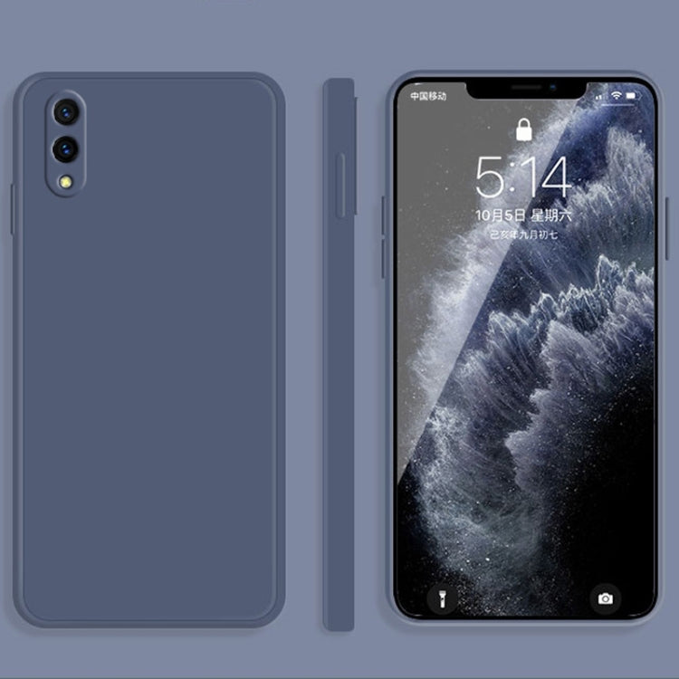 Solid Color Imitation Liquid Silicone Straight Edge Dropproof Full Coverage Protective Case, For vivo iQOO Neo, For vivo IQOO Neo3, For vivo iQOO Pro, For vivo IQOO, For vivo S5, For vivo S6, For vivo S7, For vivo X23, For vivo X27, For vivo X27 Pro