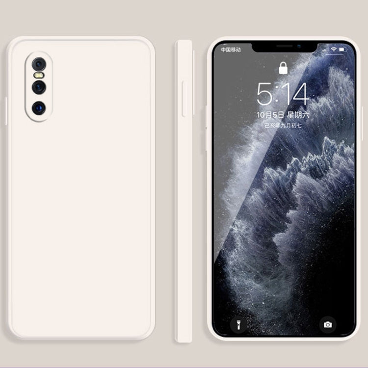 Solid Color Imitation Liquid Silicone Straight Edge Dropproof Full Coverage Protective Case, For vivo iQOO Neo, For vivo IQOO Neo3, For vivo iQOO Pro, For vivo IQOO, For vivo S5, For vivo S6, For vivo S7, For vivo X23, For vivo X27, For vivo X27 Pro