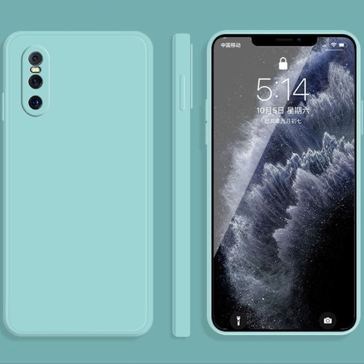 Solid Color Imitation Liquid Silicone Straight Edge Dropproof Full Coverage Protective Case, For vivo iQOO Neo, For vivo IQOO Neo3, For vivo iQOO Pro, For vivo IQOO, For vivo S5, For vivo S6, For vivo S7, For vivo X23, For vivo X27, For vivo X27 Pro