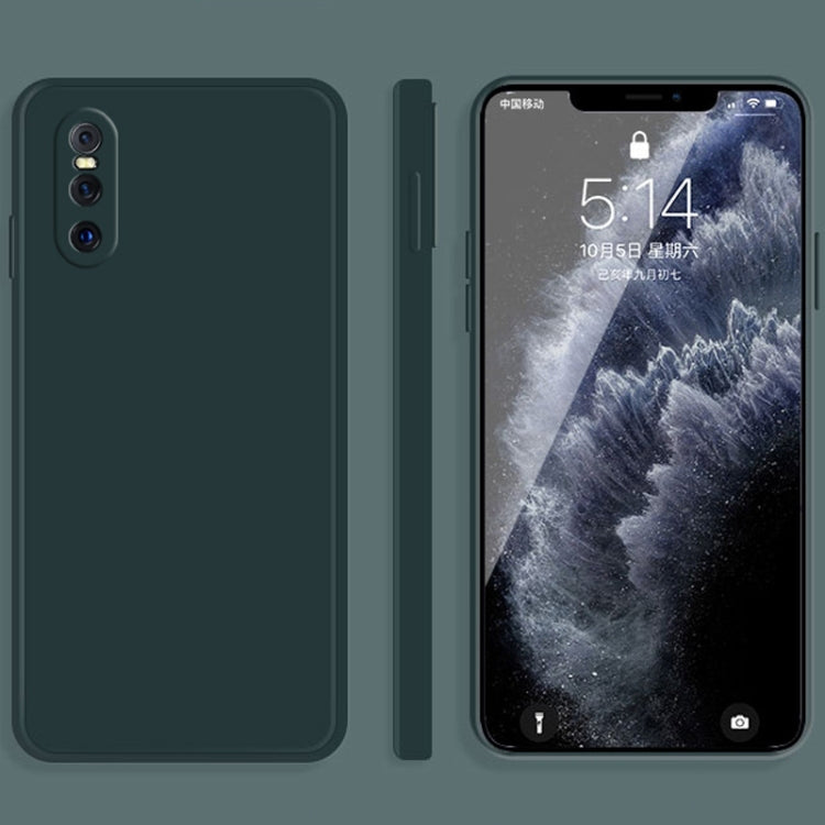 Solid Color Imitation Liquid Silicone Straight Edge Dropproof Full Coverage Protective Case, For vivo iQOO Neo, For vivo IQOO Neo3, For vivo iQOO Pro, For vivo IQOO, For vivo S5, For vivo S6, For vivo S7, For vivo X23, For vivo X27, For vivo X27 Pro