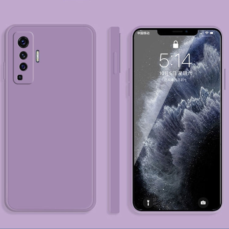 Solid Color Imitation Liquid Silicone Straight Edge Dropproof Full Coverage Protective Case, For vivo X30, For vivo X30 Pro, For vivo X50, For vivo X50 Pro, For vivo IQOO 5, For vivo S9, For vivo X60, For vivo X60 Pro
