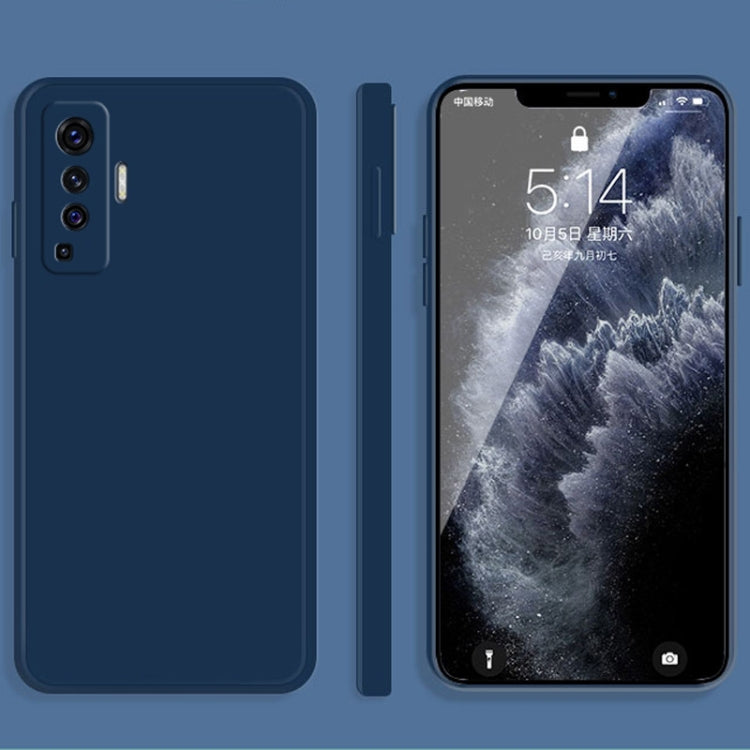 Solid Color Imitation Liquid Silicone Straight Edge Dropproof Full Coverage Protective Case, For vivo X30, For vivo X30 Pro, For vivo X50, For vivo X50 Pro, For vivo IQOO 5, For vivo S9, For vivo X60, For vivo X60 Pro