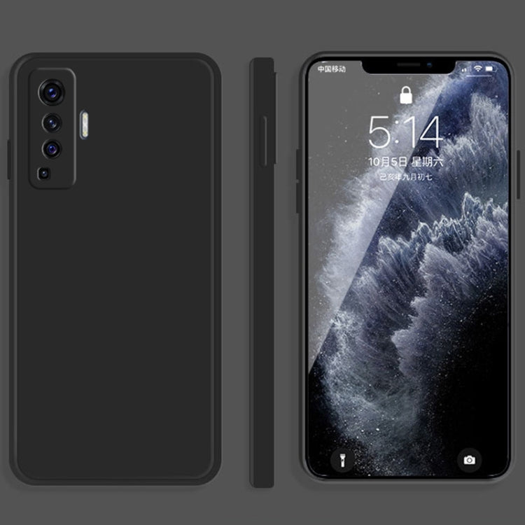 Solid Color Imitation Liquid Silicone Straight Edge Dropproof Full Coverage Protective Case, For vivo X30, For vivo X30 Pro, For vivo X50, For vivo X50 Pro, For vivo IQOO 5, For vivo S9, For vivo X60, For vivo X60 Pro