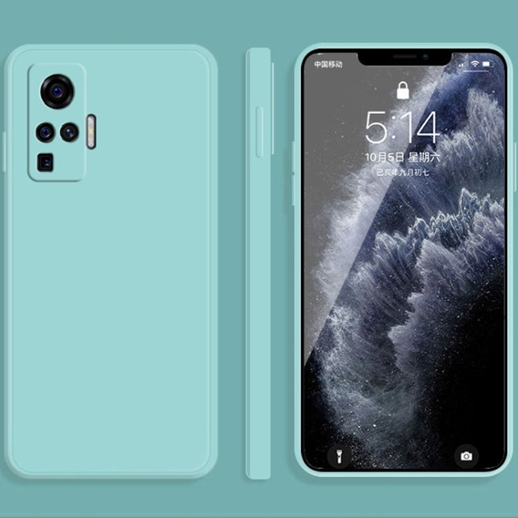 Solid Color Imitation Liquid Silicone Straight Edge Dropproof Full Coverage Protective Case, For vivo X30, For vivo X30 Pro, For vivo X50, For vivo X50 Pro, For vivo IQOO 5, For vivo S9, For vivo X60, For vivo X60 Pro