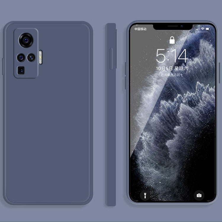Solid Color Imitation Liquid Silicone Straight Edge Dropproof Full Coverage Protective Case, For vivo X30, For vivo X30 Pro, For vivo X50, For vivo X50 Pro, For vivo IQOO 5, For vivo S9, For vivo X60, For vivo X60 Pro