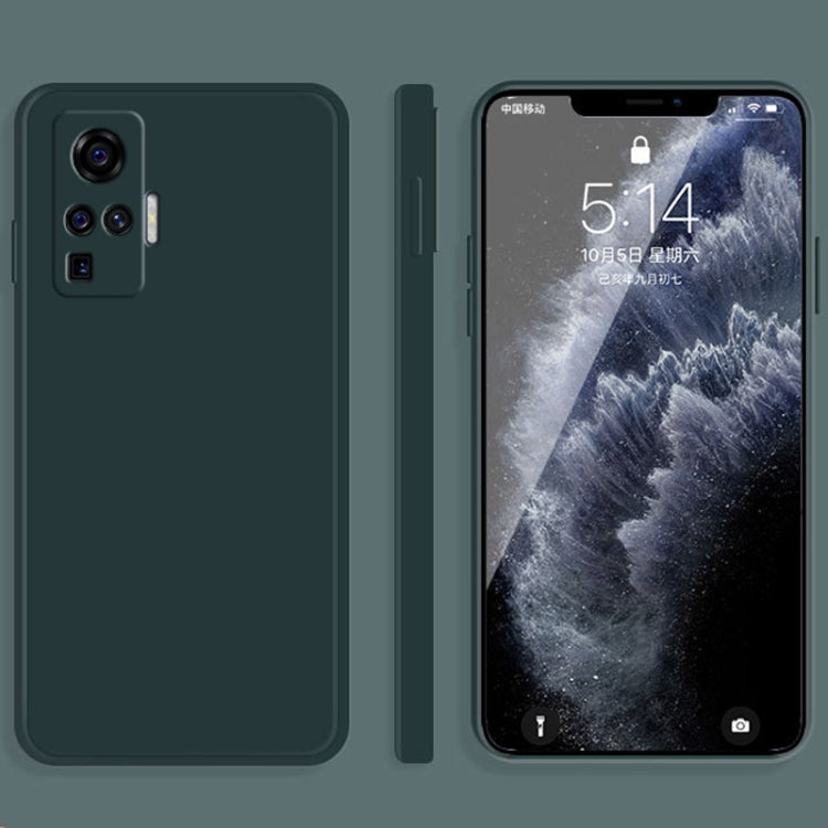 Solid Color Imitation Liquid Silicone Straight Edge Dropproof Full Coverage Protective Case, For vivo X30, For vivo X30 Pro, For vivo X50, For vivo X50 Pro, For vivo IQOO 5, For vivo S9, For vivo X60, For vivo X60 Pro