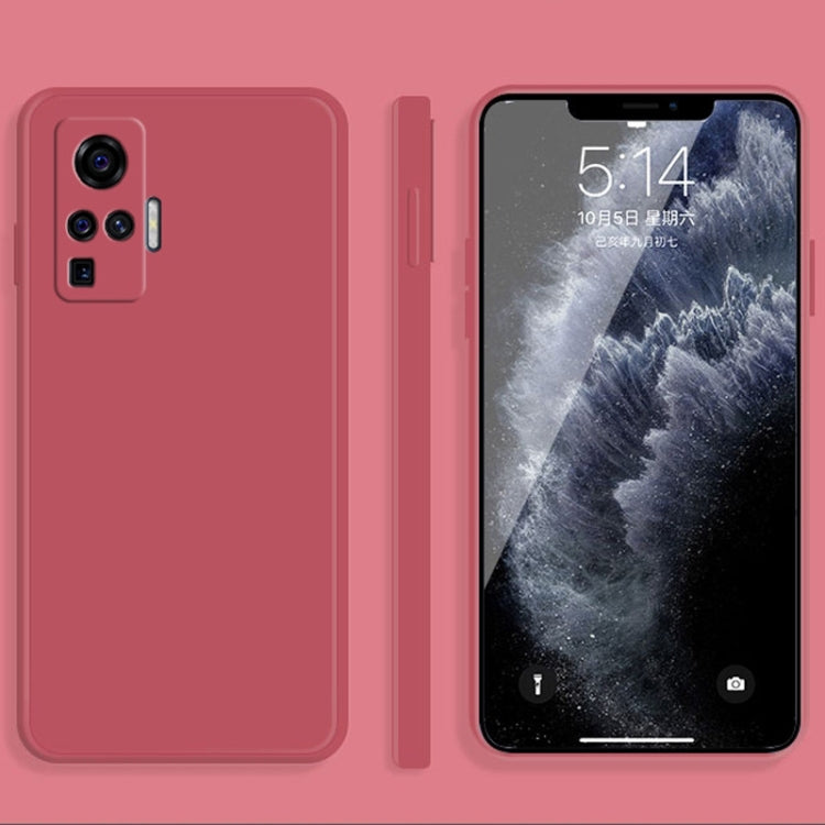 Solid Color Imitation Liquid Silicone Straight Edge Dropproof Full Coverage Protective Case, For vivo X30, For vivo X30 Pro, For vivo X50, For vivo X50 Pro, For vivo IQOO 5, For vivo S9, For vivo X60, For vivo X60 Pro