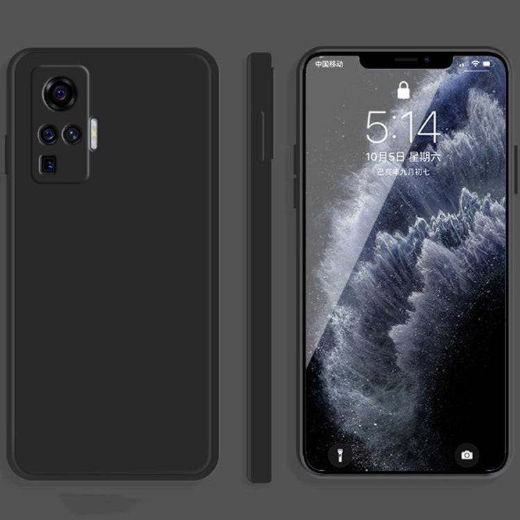 Solid Color Imitation Liquid Silicone Straight Edge Dropproof Full Coverage Protective Case, For vivo X30, For vivo X30 Pro, For vivo X50, For vivo X50 Pro, For vivo IQOO 5, For vivo S9, For vivo X60, For vivo X60 Pro