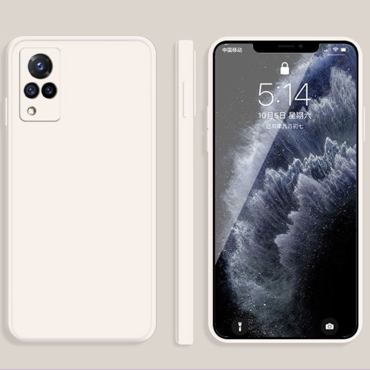 Solid Color Imitation Liquid Silicone Straight Edge Dropproof Full Coverage Protective Case, For vivo X30, For vivo X30 Pro, For vivo X50, For vivo X50 Pro, For vivo IQOO 5, For vivo S9, For vivo X60, For vivo X60 Pro