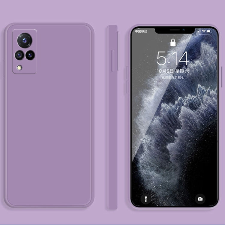 Solid Color Imitation Liquid Silicone Straight Edge Dropproof Full Coverage Protective Case, For vivo X30, For vivo X30 Pro, For vivo X50, For vivo X50 Pro, For vivo IQOO 5, For vivo S9, For vivo X60, For vivo X60 Pro