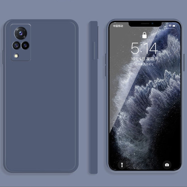 Solid Color Imitation Liquid Silicone Straight Edge Dropproof Full Coverage Protective Case, For vivo X30, For vivo X30 Pro, For vivo X50, For vivo X50 Pro, For vivo IQOO 5, For vivo S9, For vivo X60, For vivo X60 Pro