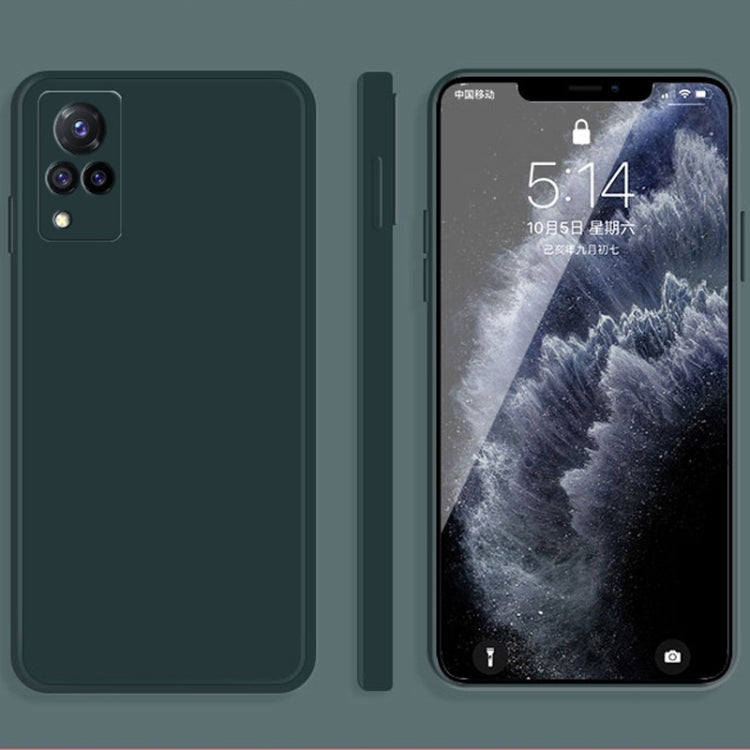 Solid Color Imitation Liquid Silicone Straight Edge Dropproof Full Coverage Protective Case, For vivo X30, For vivo X30 Pro, For vivo X50, For vivo X50 Pro, For vivo IQOO 5, For vivo S9, For vivo X60, For vivo X60 Pro