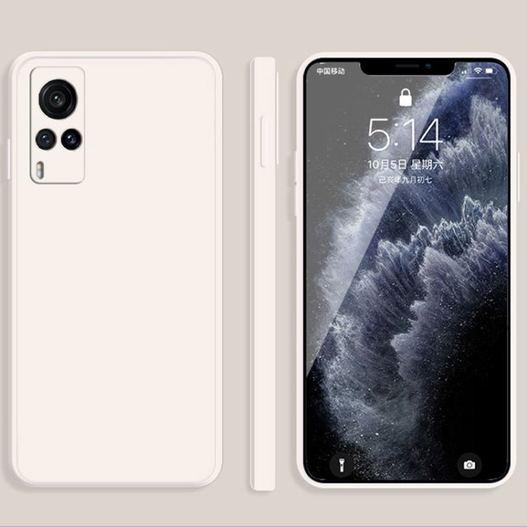 Solid Color Imitation Liquid Silicone Straight Edge Dropproof Full Coverage Protective Case, For vivo X30, For vivo X30 Pro, For vivo X50, For vivo X50 Pro, For vivo IQOO 5, For vivo S9, For vivo X60, For vivo X60 Pro