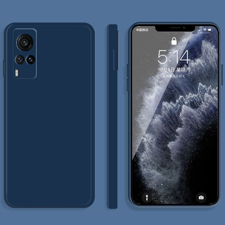 Solid Color Imitation Liquid Silicone Straight Edge Dropproof Full Coverage Protective Case, For vivo X30, For vivo X30 Pro, For vivo X50, For vivo X50 Pro, For vivo IQOO 5, For vivo S9, For vivo X60, For vivo X60 Pro