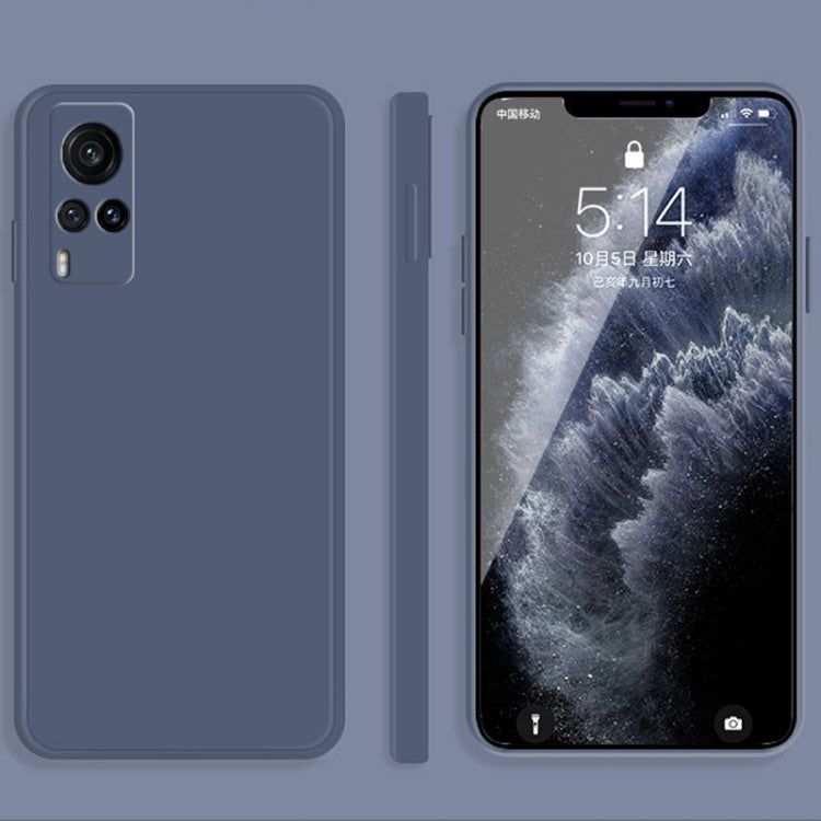 Solid Color Imitation Liquid Silicone Straight Edge Dropproof Full Coverage Protective Case, For vivo X30, For vivo X30 Pro, For vivo X50, For vivo X50 Pro, For vivo IQOO 5, For vivo S9, For vivo X60, For vivo X60 Pro