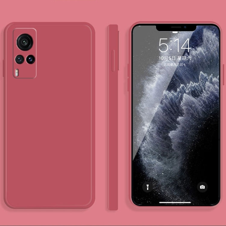 Solid Color Imitation Liquid Silicone Straight Edge Dropproof Full Coverage Protective Case, For vivo X30, For vivo X30 Pro, For vivo X50, For vivo X50 Pro, For vivo IQOO 5, For vivo S9, For vivo X60, For vivo X60 Pro