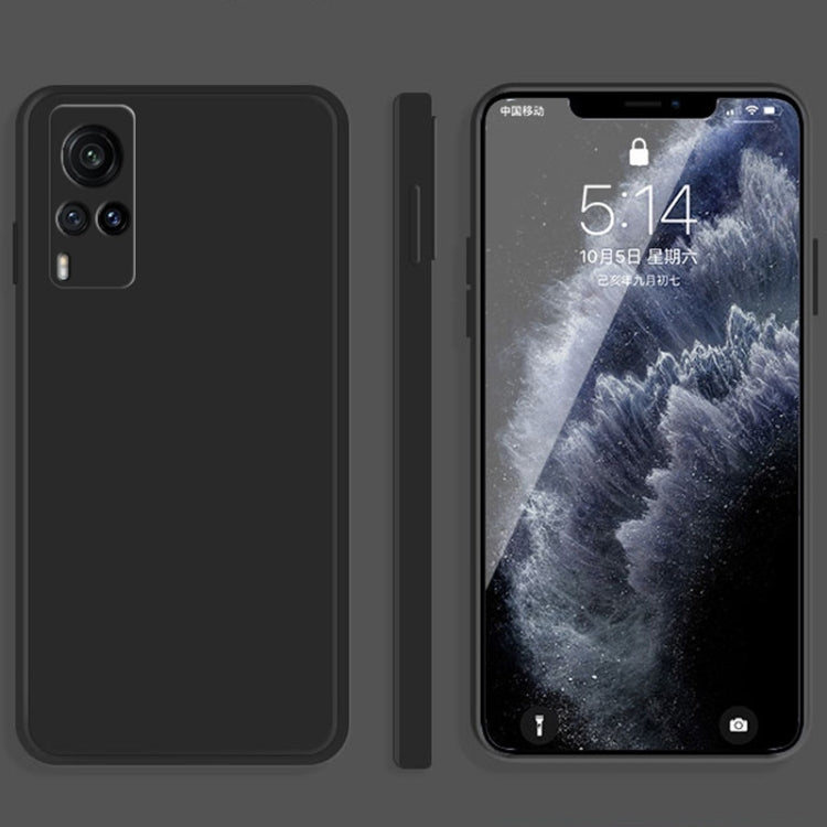 Solid Color Imitation Liquid Silicone Straight Edge Dropproof Full Coverage Protective Case, For vivo X30, For vivo X30 Pro, For vivo X50, For vivo X50 Pro, For vivo IQOO 5, For vivo S9, For vivo X60, For vivo X60 Pro