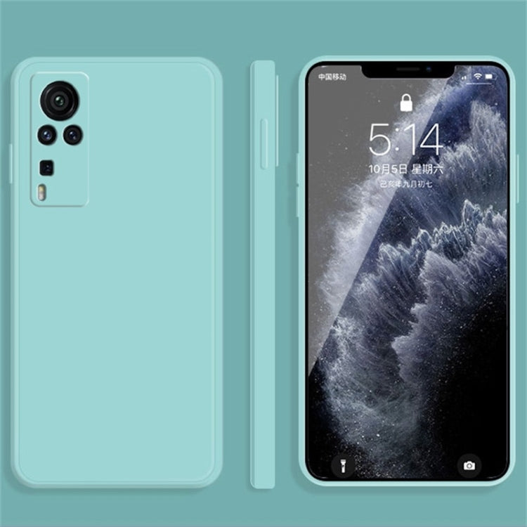 Solid Color Imitation Liquid Silicone Straight Edge Dropproof Full Coverage Protective Case, For vivo X30, For vivo X30 Pro, For vivo X50, For vivo X50 Pro, For vivo IQOO 5, For vivo S9, For vivo X60, For vivo X60 Pro