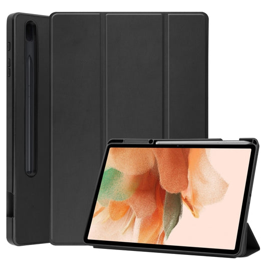 Custer Pattern Pure Color TPU Smart Tablet Holster with Sleep Function & 3-Fold Holder & Pen Slot