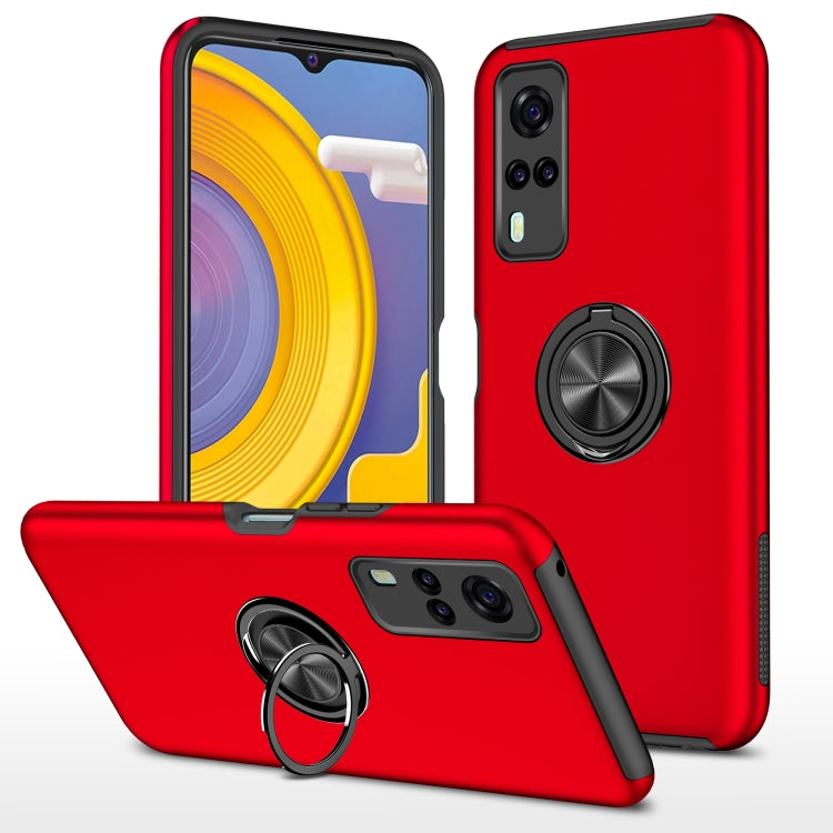 PC + TPU Shockproof Magnetic Protective Case with Invisible Ring Holder, For LG Stylo 7 5G, For Motorola Moto G9 Power, For vivo Y31, For Xiaomi Poco M3, For Xiaomi Redmi Note9 4G, For Xiaomi Redmi 9C