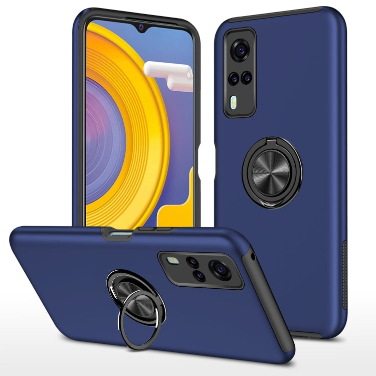 PC + TPU Shockproof Magnetic Protective Case with Invisible Ring Holder, For LG Stylo 7 5G, For Motorola Moto G9 Power, For vivo Y31, For Xiaomi Poco M3, For Xiaomi Redmi Note9 4G, For Xiaomi Redmi 9C