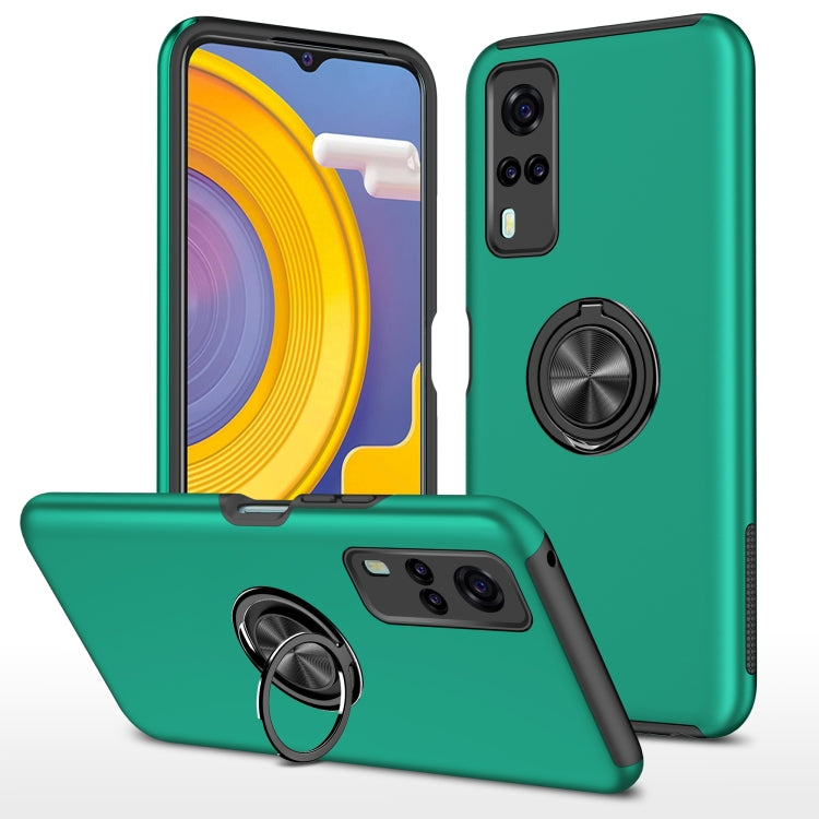 PC + TPU Shockproof Magnetic Protective Case with Invisible Ring Holder, For LG Stylo 7 5G, For Motorola Moto G9 Power, For vivo Y31, For Xiaomi Poco M3, For Xiaomi Redmi Note9 4G, For Xiaomi Redmi 9C